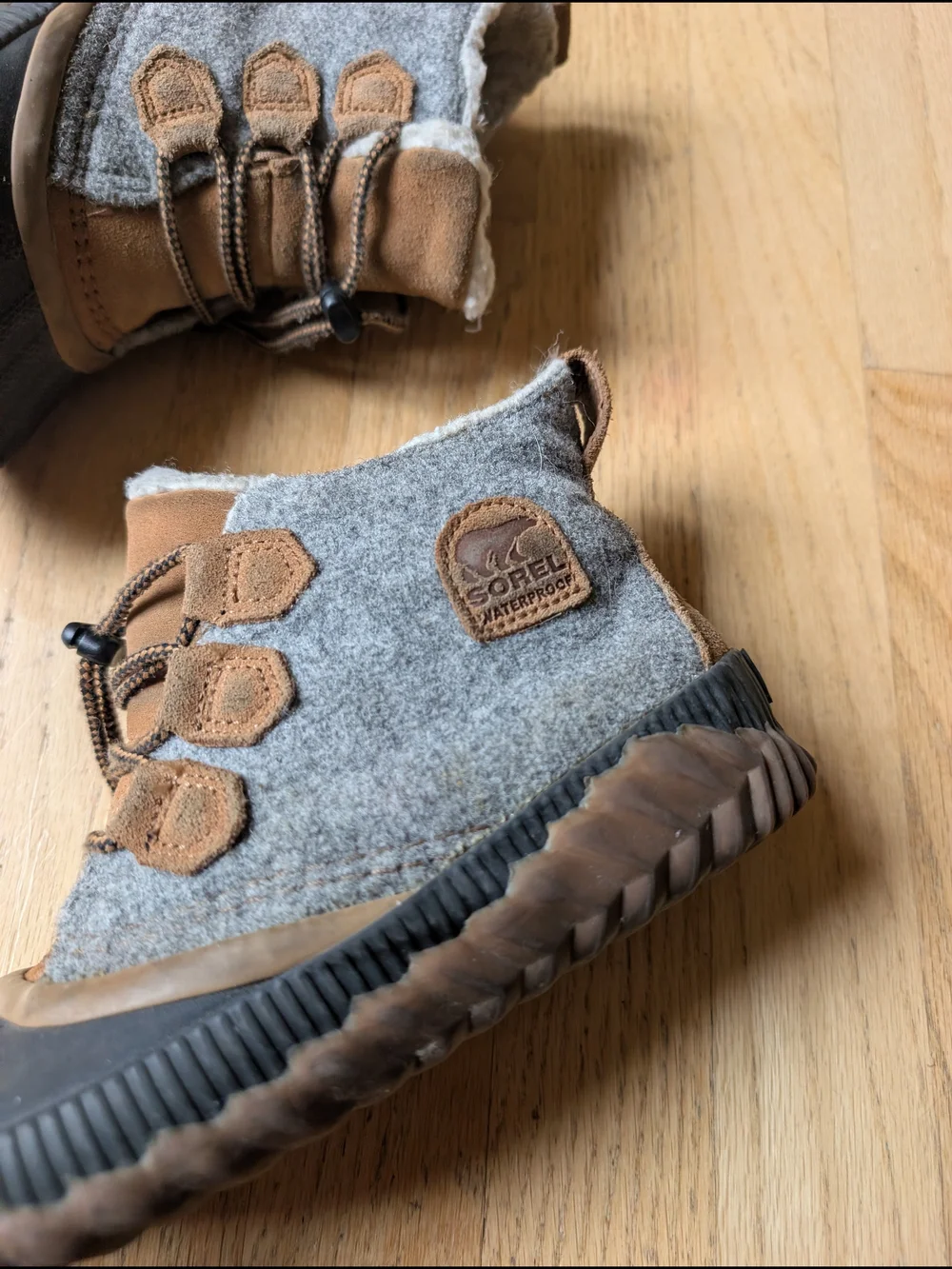Sorel Kids Gray Waterproof Winter Boots